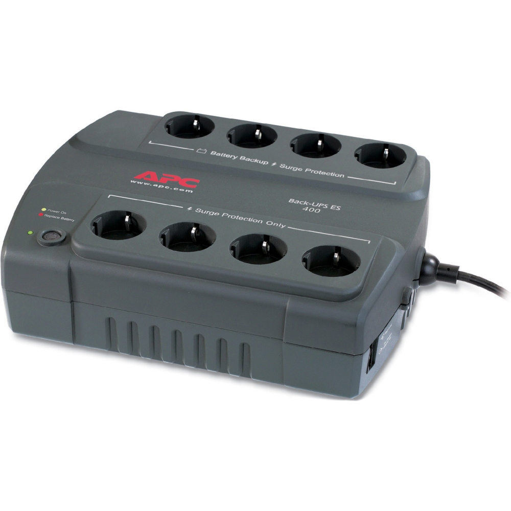 

ИБП APC Back-UPS ES 400VA (BE400-RS), Back-UPS ES 400VA/240W