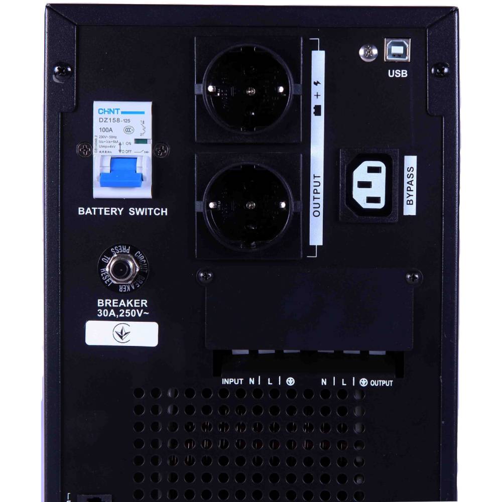 ИБП SVC SL-5KS-LCD Тип предохранителя автоматический