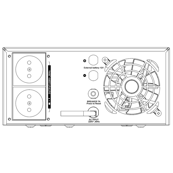 ДБЖ SVC XL-600+12.8V 150Ah Потужність 600