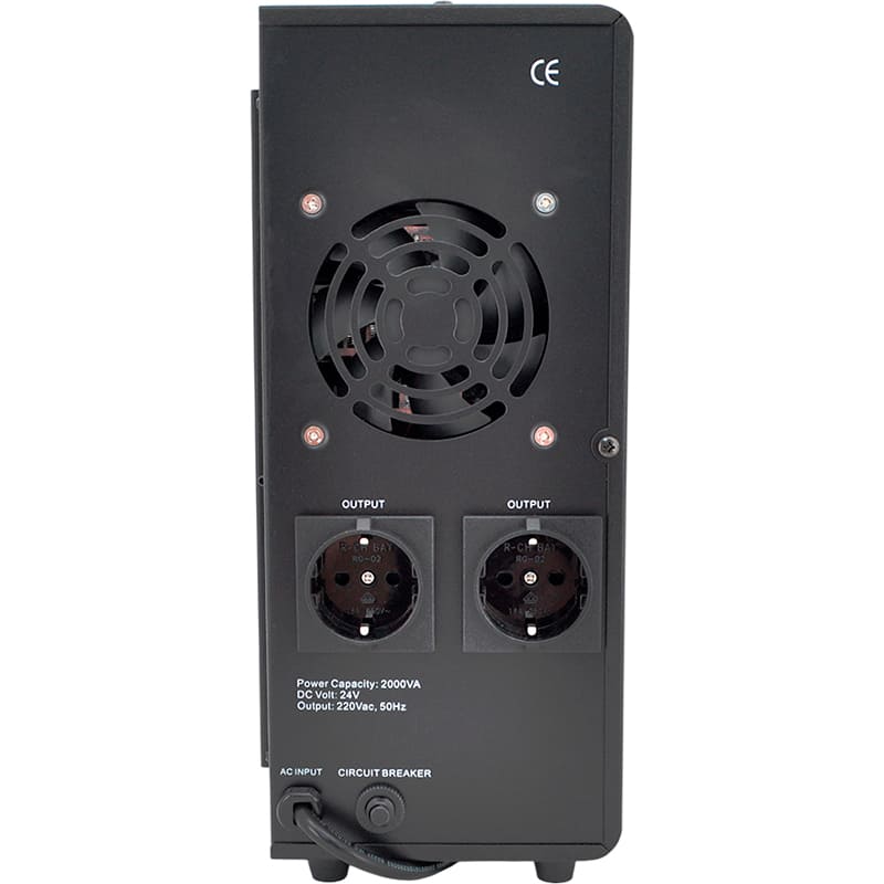 ДБЖ EUROPOWER EPWM-MPS-2000/24 2000VA/1400W Тип з подвійним перетворенням (on-line)