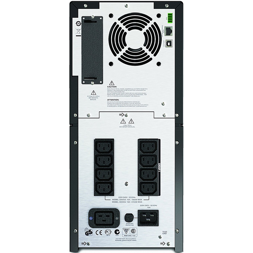 ИБП APC Smart-UPS 2200VA LCD 230V (SMT2200I) Black Тип линейно-интерактивный (line-interactive)