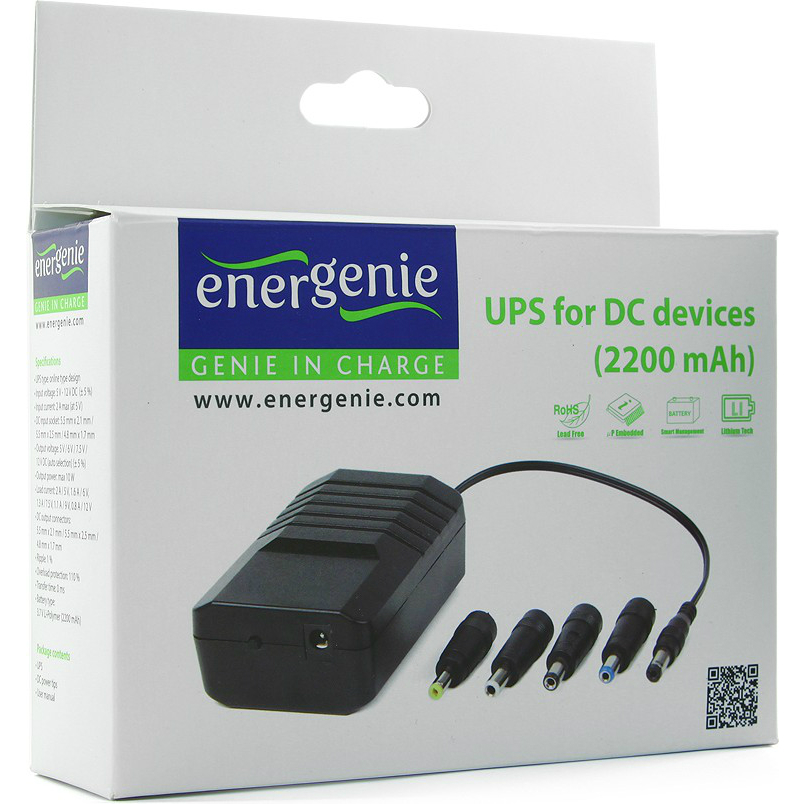 ДБЖ ENERGENIE EG-UPS-DC-001 Тип з подвійним перетворенням (on-line)