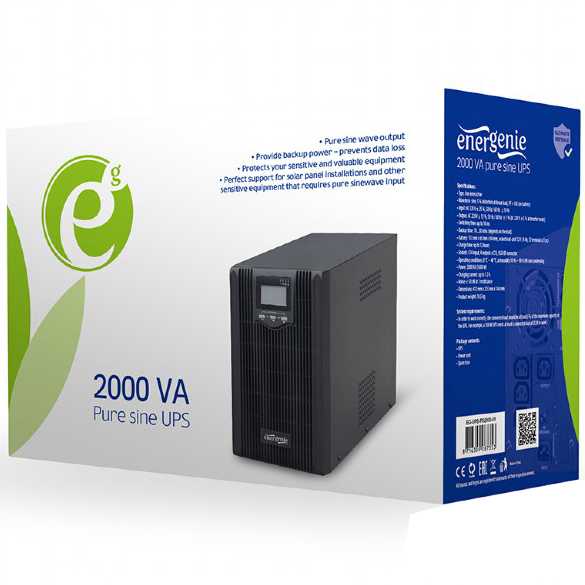 ДБЖ ENERGENIE EG-UPS-PS2000-01 Потужність 1600