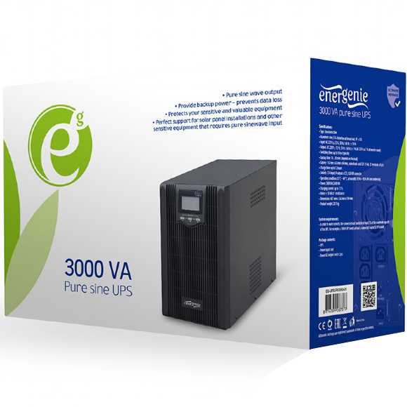 ИБП ENERGENIE EG-UPS-PS3000-01 Мощность 2400