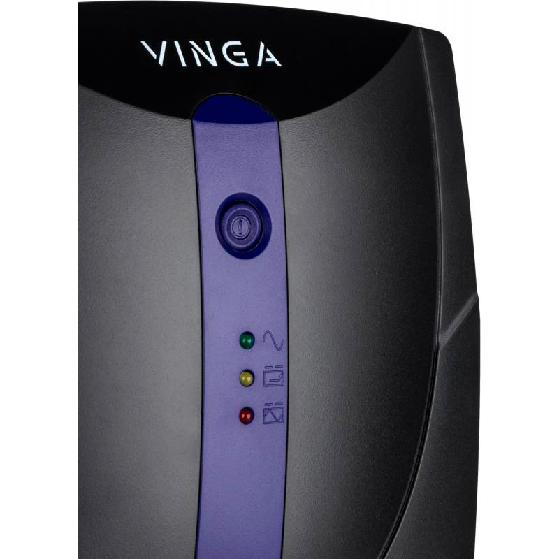 ИБП VINGA LED 1500VA plastic case with USB+RJ11 (VPE-1500PU) Тип линейно-интерактивный (line-interactive)