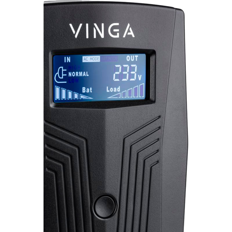 ДБЖ VINGA 800VA LCD (VPC-800P) Тип лінійно-інтерактивний (line-interactive)