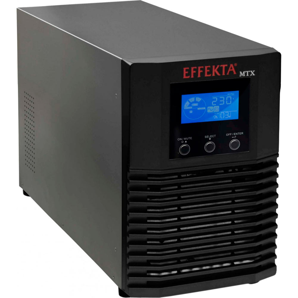 

ИБП EFFEKTA MTX 1500VA 1350W Black (ACX11MXS1K500000), MTX 1500VA, 1350W, black