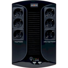 ДБЖ LOGICPOWER LP 850VA-6PS, 595 Вт