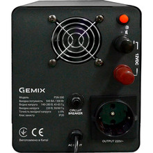 ДБЖ GEMIX PSN-500 500VA/300W 12V Schuko