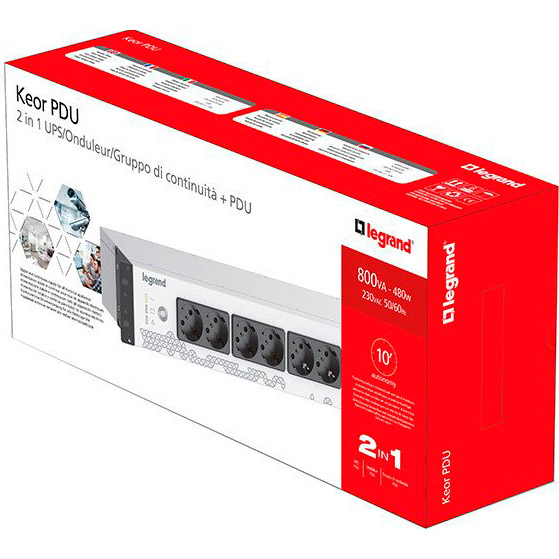 ДБЖ LEGRAND Keor PDU 800ВА (310332) Додаткові можливості монтування у стійку