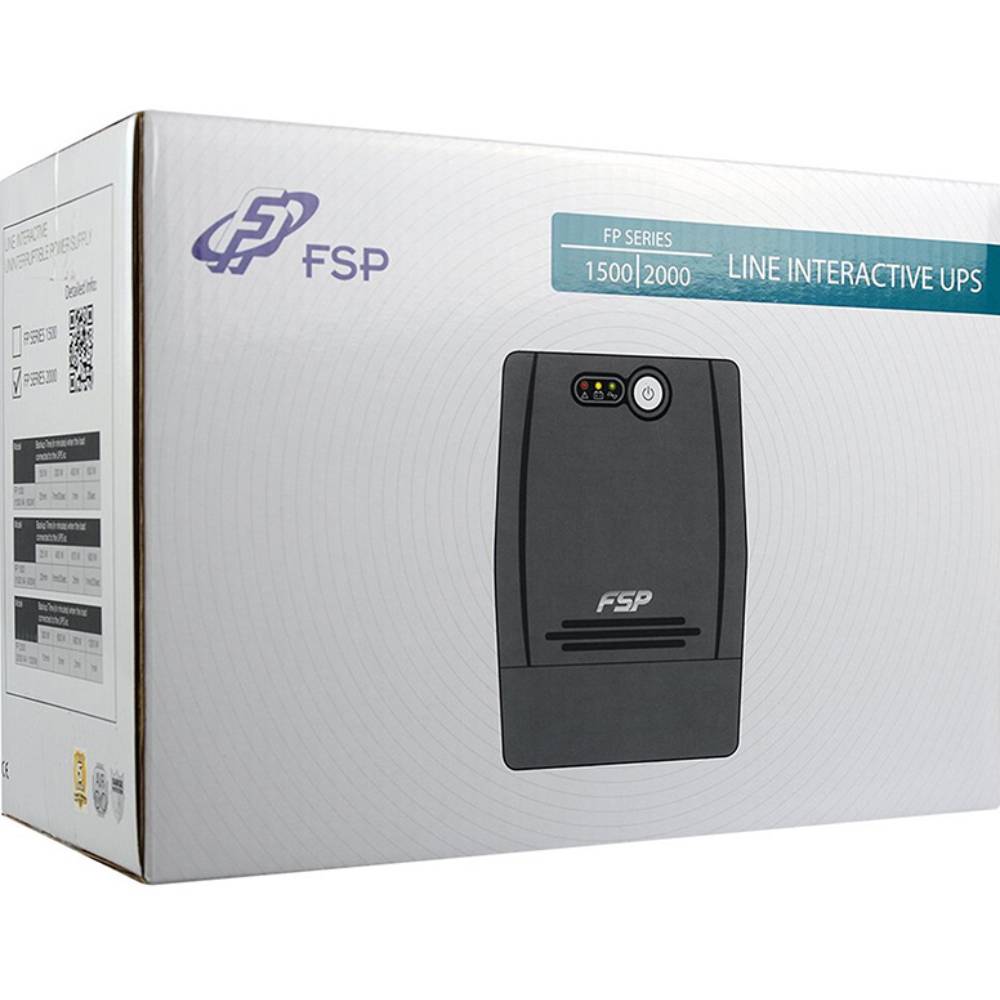 ДБЖ FSP FP1500 1500ВА/900Вт Lin-Int Black (PPF9000501) Потужність 900