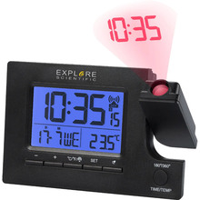 Настольные часы EXPLORE SCIENTIFIC Slim Projection RC Dual Alarm Black (RDP1003CM3LC2)