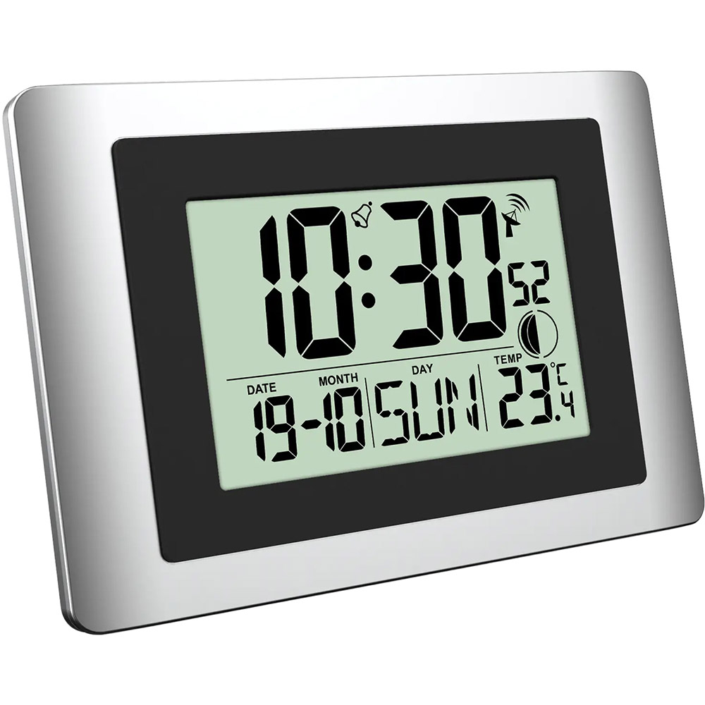Годинник настільний TECHNOLINE WS8028 Silver/Black Тип електронні