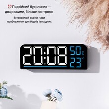 Часы настольные ACTION Black (GH8027-act)