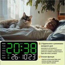 Годинник настільний ACTION Black (6659-act)
