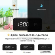 Часы настольные ACTION Black (YC-9031-act)