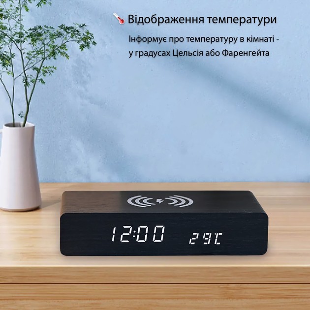Обзор Часы настольные ACTION Black (YC-9091-act)