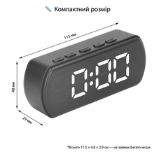 Годинник настільний ACTION 6092 Black (6092-act)