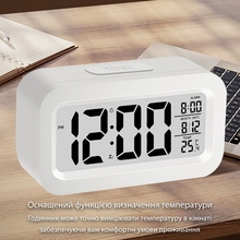 Часы настольные ACTION KSD-109 White (KSD-109)