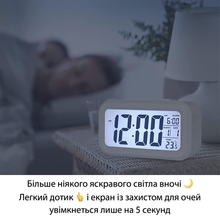 Годинник настільний ACTION KDS-210 White (KDS-210)