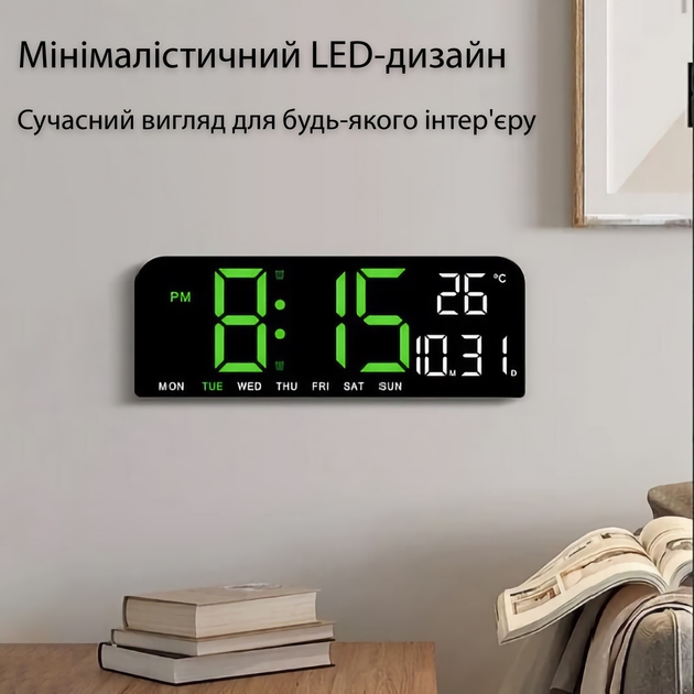 Зовнішній вигляд Годинник настільний ACTION GH0707 Black (GH0707-act)