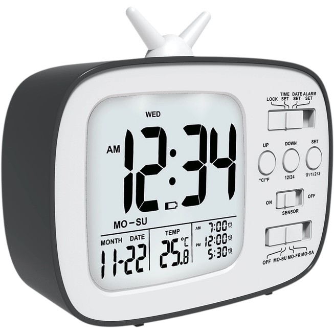 Часы настольные ACTION GH181 Black (GH181-act) Тип электронные