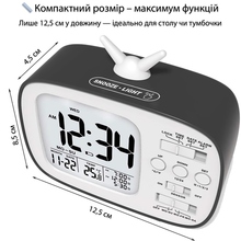 Часы настольные ACTION GH181 Black (GH181-act)