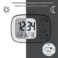 Часы настольные ACTION GH181 Black (GH181-act)