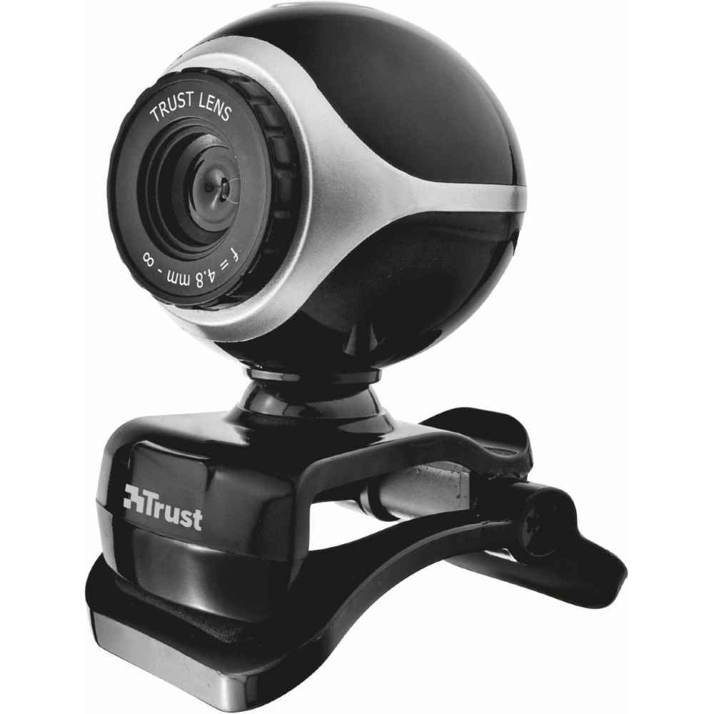 Акція на Web-камера TRUST EXIS WEBCAM BLACK/SILVER (17003) від Foxtrot