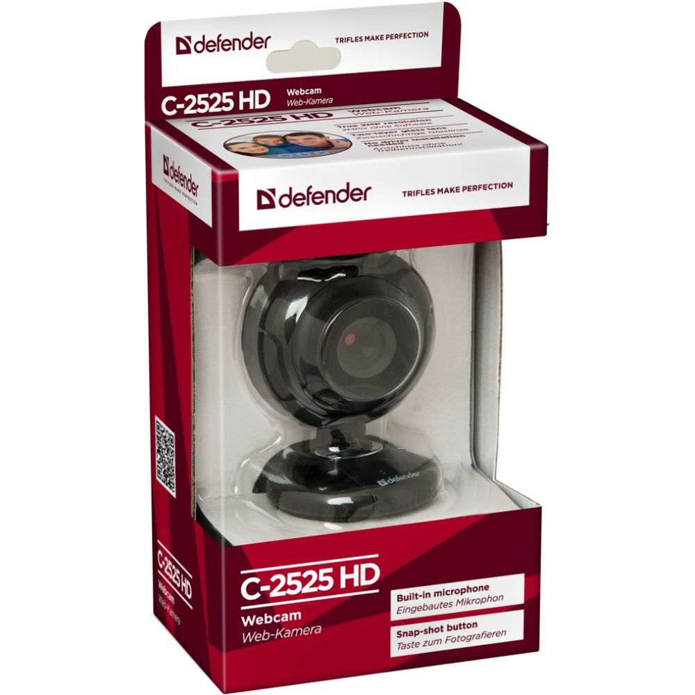 Web-камера DEFENDER G-lens 2525HD (63252) Разрешение видеосъемки, пикселей 640 x 480
