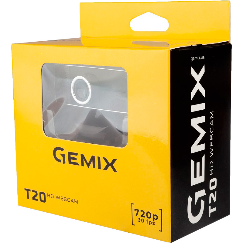 Web-камера GEMIX T20 HD720p Black (T20HD720p) Частота кадрів 30