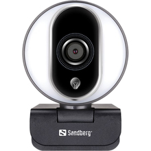 Web-камера Sandberg Streamer Webcam Pro Full HD Autofocus Ring Light Black (134-12)