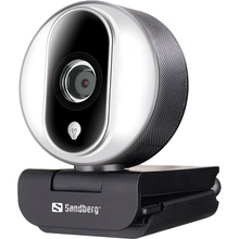 Web-камера Sandberg Streamer Webcam Pro Full HD Autofocus Ring Light Black (134-12)