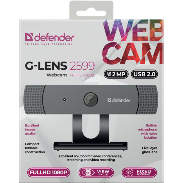 Покупка Web-камера DEFENDER G-lens 2599 FullHD 1080p (63199)