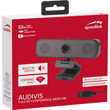 WEB-камера SPEEDLINK AUDIVIS Conference 1080p FullHD Black (SL-601810-BK)