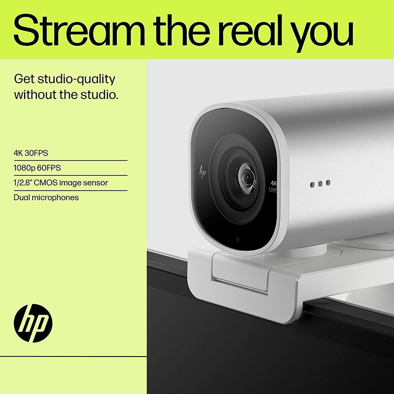 Зображення Web-камера HP 960 Streaming Silver (695J6AA)