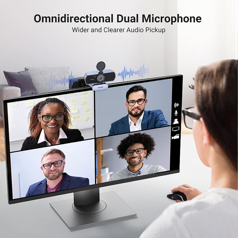 Web-камера UGREEN CM717 2K USB-A Black (25442) Дополнительно Шторка