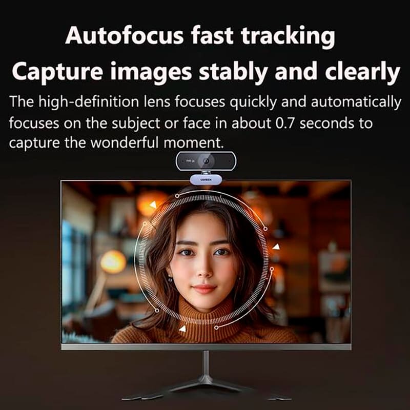 Изображение Web-камера UGREEN CM717 2K USB-A Black (25442)