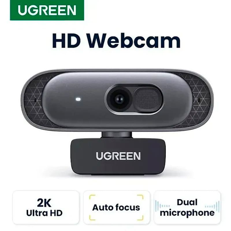 Web-камера UGREEN CM778 2K USB-A Black (35626) Способ фокусировки автоматическая