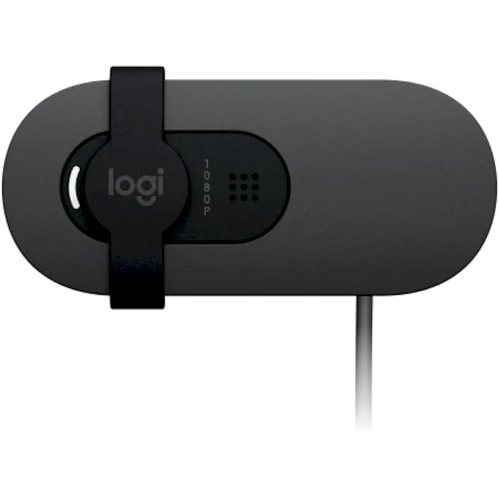 Web-камера LOGITECH BRIO 100 FHD GRAPHITE (960-001585) Оснащение микрофон