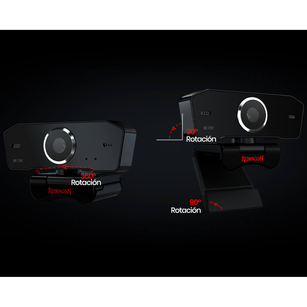 Web-камера REDRAGON GW600 Fobos-2 720P Black (77227) Способ фокусировки фиксированный