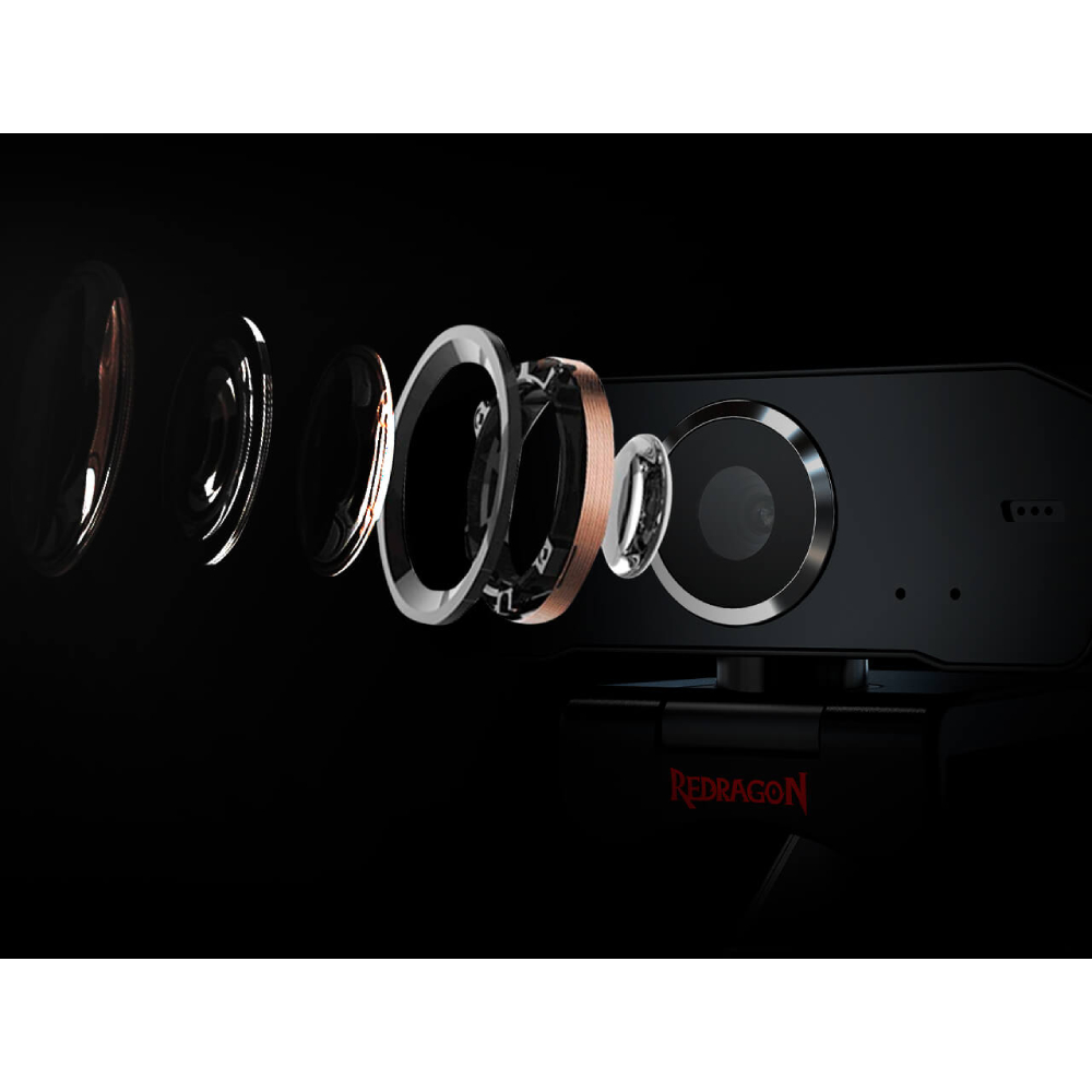 Web-камера REDRAGON GW600 Fobos-2 720P Black (77227) Разрешение видеосъемки, пикселей 1280 x 720