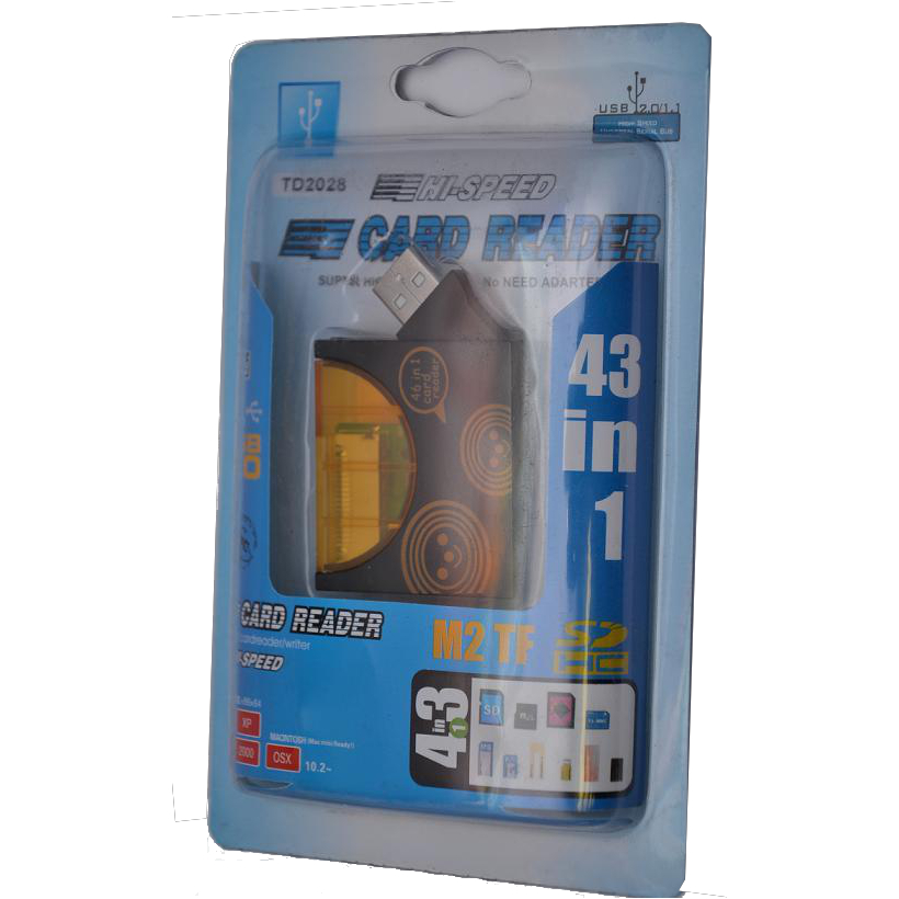 Картрідер ATCOM Cardreader TD2028 all in one USB 2.0 Типи карт пам'яті Compact Flash (CF)