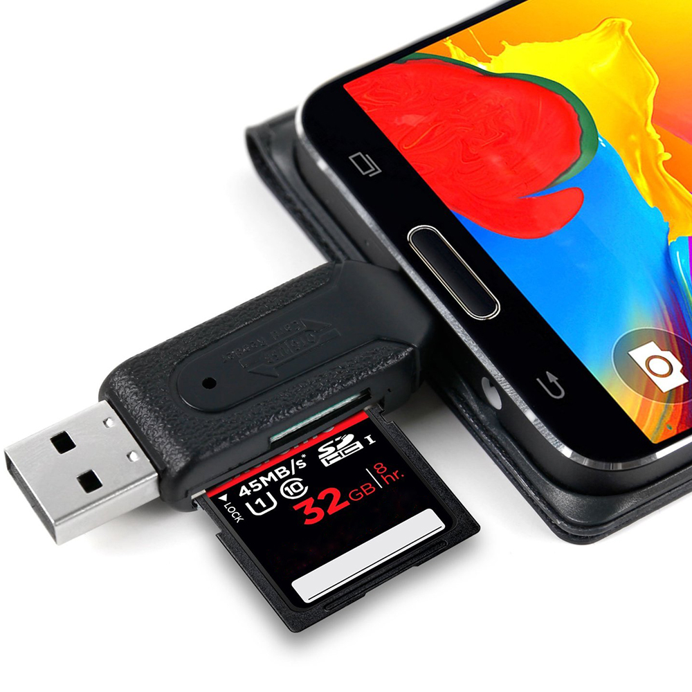 Картридер DURAGADGET USB 2.0 + Micro-USB OTG + SD/MicroSD - в  интернет-магазине Фокстрот: цены, отзывы, характеристики | купить в Киеве,  Харькове, Днепропетровске, Одессе - Украина