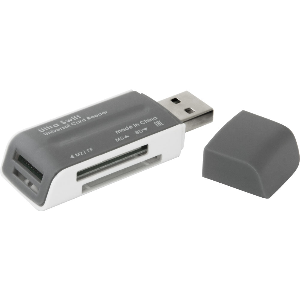 Картрідер DEFENDER Card reader Ultra Swift (83260) Типи карт пам'яті SD (Secure Digital)