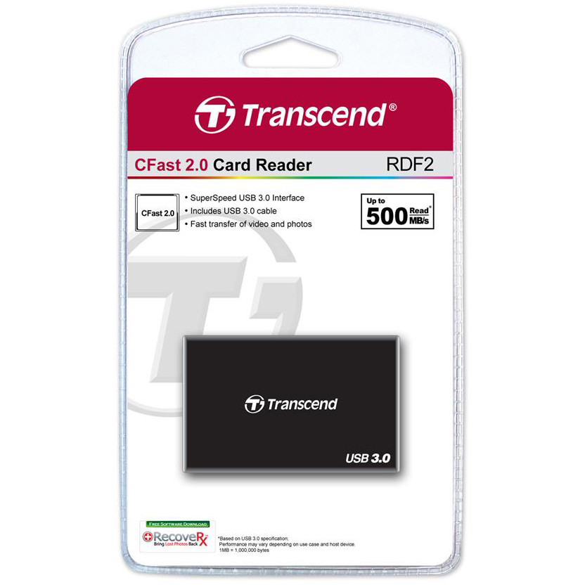 Картрідер Transcend USB 3.0 CFast Black (TS-RDF2)