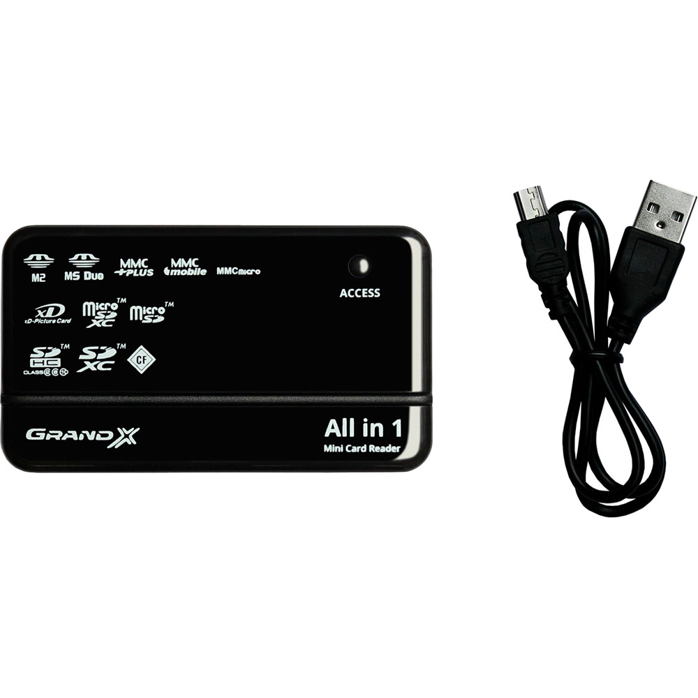 Картридер GRAND-X multi All-in-One (CRX05BLACK) Типы карт памяти Memory Stick Pro