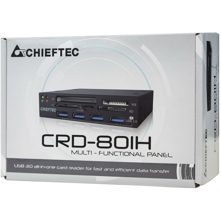 Картридер внутренний CHIEFTEC CRD-801H 3.5" Типы карт памяти xD-Picture