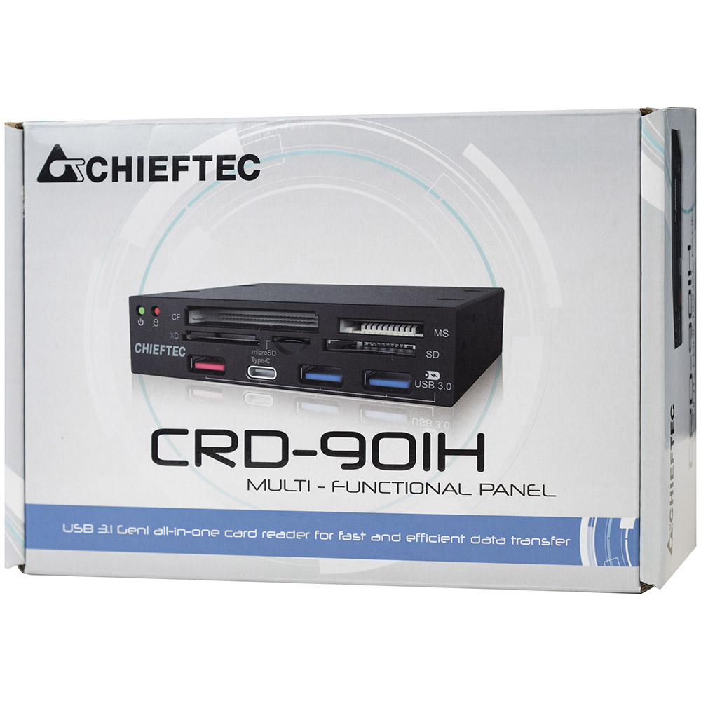 Картридер CHIEFTEC CRD-901H USB 3.1 Black Типы карт памяти xD-Picture