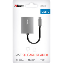 Картридер TRUST DALYX FAST USB-C ALUMINIUM (24136)